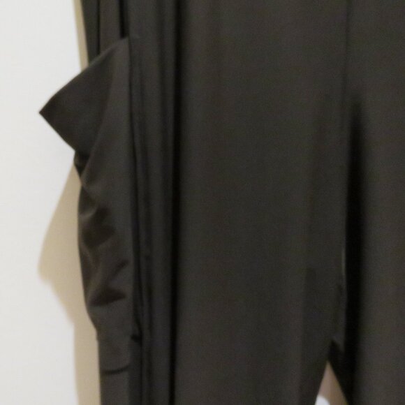 SYMPLI Flounce Relaxed Cargo Pants Wide Leg in Chocolate Lagenlook Size 18 NWT - Picture 3 of 12